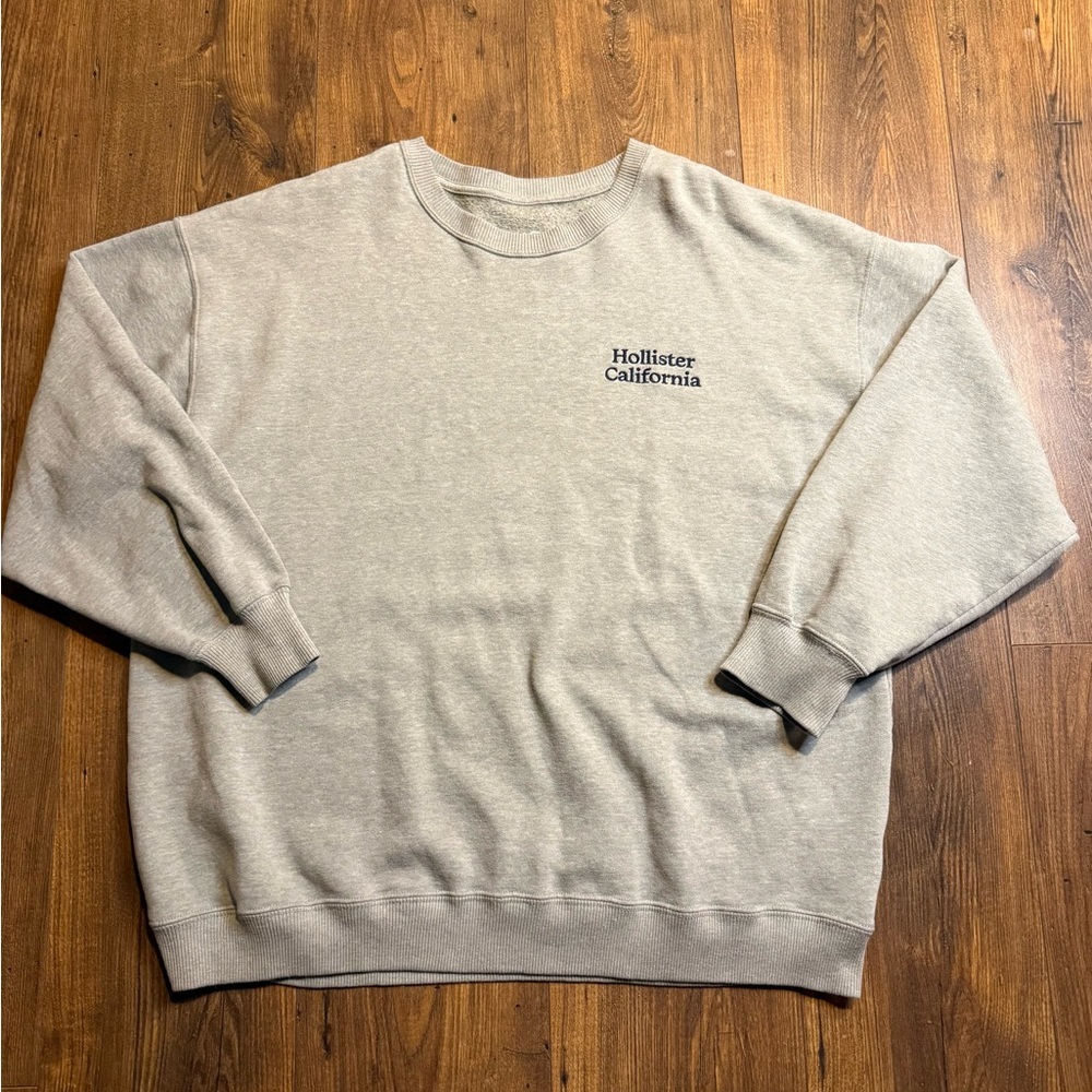 Hollister Co. Men’s Hollister California Crew Sweatshirt Gray Size Large